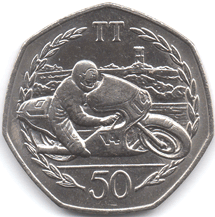1983 Isle of Man TT race 50 pence