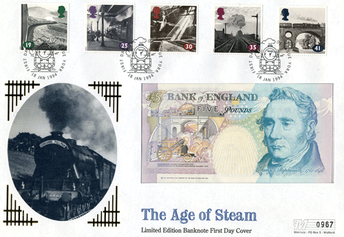 1994 £5 on cover