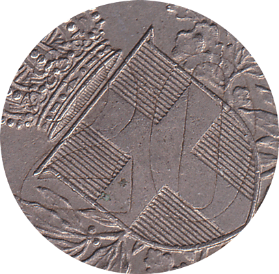 1919 Italy 20 Centesimi over struck on 1894 coin